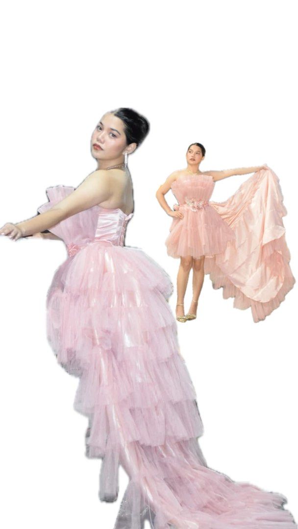 Cocktail Gown with Tulle trail (Category: Evening dresses & gowns) located in Manila. Submitted by missjona (Listing ID 1464824153, Image 1). Description: Once used.
