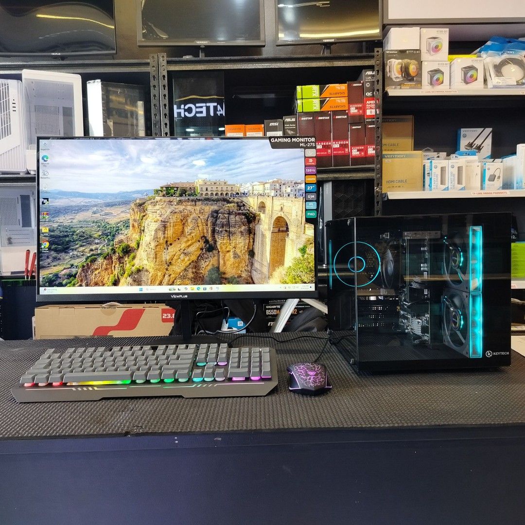 Complete Gaming PC Setup with ViewPlus Monitor (Category: Desktops) located in Caloocan City. Submitted by kentsalvador31 (Listing ID 1464912645, Image 1). Description: 6-CORE RYZEN 5 5600GT | RADEON GRAPHICS | KEYTECH ROBIN POCKET | 16GB RAM | 256GB SSD | VIEWPLUS 27" MONITOR Go Gadgets - Kawit Cavite 💬 Message us now for full specs & recommendations! 🖥️ We offer: ✔ Gaming PC Builds ✔ Work / Office PC Builds ✔ Editing / Productivity PC Builds 