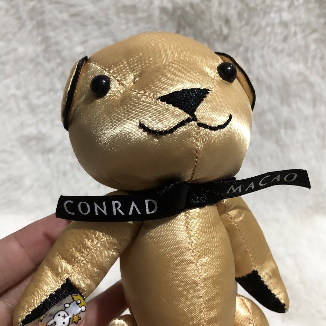 Conrad Macao Teddy Bear (Category: Everything Else Others) located in Quezon City. Submitted by kitsune.treasures (Listing ID 1464926770, Image 2). Description: *First to pay policy! *1 day reservation only. Failure to pay on time, auto cancel. 📍Quezon City * MOD: J&T | Lalamove * MOP: GCASH | BPI 📦ON HAND AND READY TO SHIP! CONDITION: WHAT YOU SEE IS WHAT YOU GET. Dimensions: Kindly check the photos for the actual measurements. Please check al