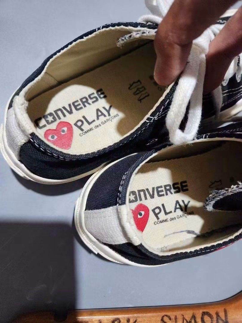 CONVERSE 70's x CDG PLAY (Category: Loafers) located in General Santos City (Dadiangas). Submitted by alzacksimo35414 (Listing ID 1464841384, Image 3). Description: 1,400 +sf PHOTO MAY VARY DUE TO LIGHTING 🥰 Brand: CONVERSE 70's x CDG PLAY ✅️size 5us men / 7us women / 37.5 euro ✅️exc. condition ✅️9.7 colorate ✅minimal sign of usage DISCLAIMER: Please note that I ZACK SIMON is not affiliated with or endorsed by any brand. Any brand names or trade