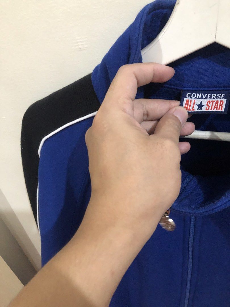 Converse All Star Blue Jacket (Category: Coats, Jackets and Outerwear) located in Oas. Submitted by alithrifthunter (Listing ID 1464898741, Image 3). Description: .