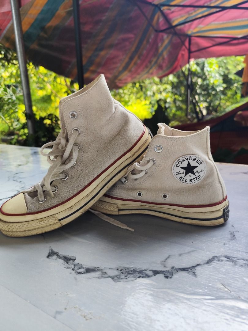 Converse Chuck 70 High Cut (Category: Casual Shoes) located in Cabanatuan. Submitted by jabezmaean57497 (Listing ID 1464780829, Image 2). Description: Here's the real size: EU 39 | UK 6 | MENS 6 | WO'S 8 Unwashed, can wash before ship Naka stock lang.