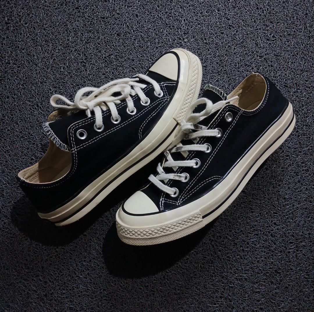 Converse Chuck 70 Ox Black Low Top Sneakers (Category: Sneakers) located in Cagayan de Oro. Submitted by sapatos_series (Listing ID 1464924697, Image 3). Description: C0NVĒRSĒ CHŪCK T4YLØR 🔥 good condition us6.5 eur39.5 25cm 1299 +sf.
