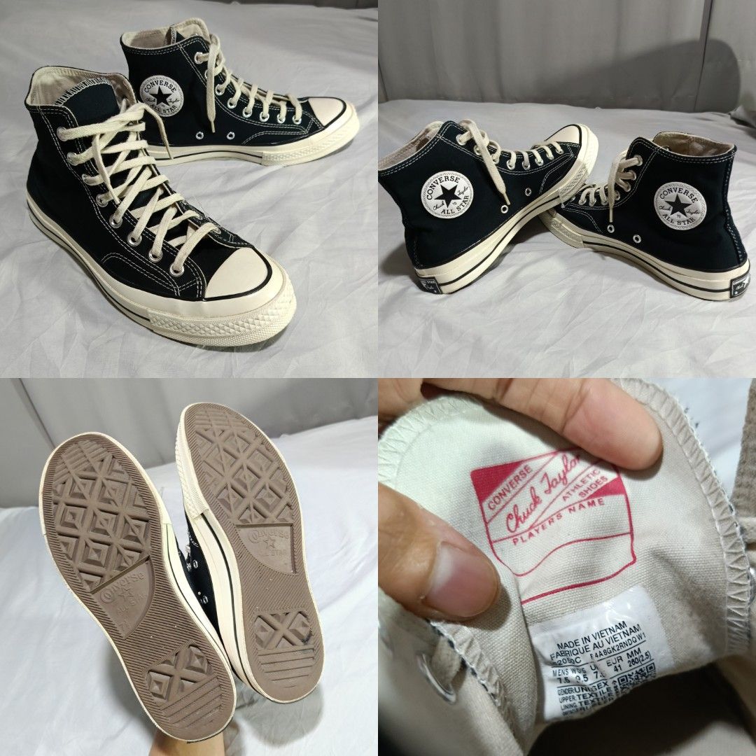 converse classic 70 (Category: Sneakers) located in Talisay. Submitted by burdagz13 (Listing ID 1464857799, Image 1). Description: condition: good as new colorrate: 10-10 issue: none 💸 First pay basis only 🚀 J&T shipping nationwide (doortodoor).