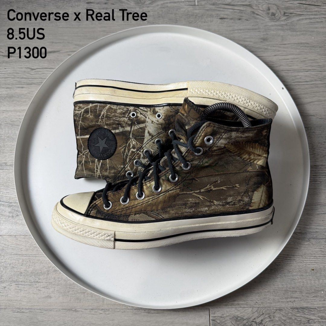 Converse x Real Tree (Category: Sneakers) located in Valenzuela. Submitted by wornagainstudios (Listing ID 1464882616, Image 1). Description: .
