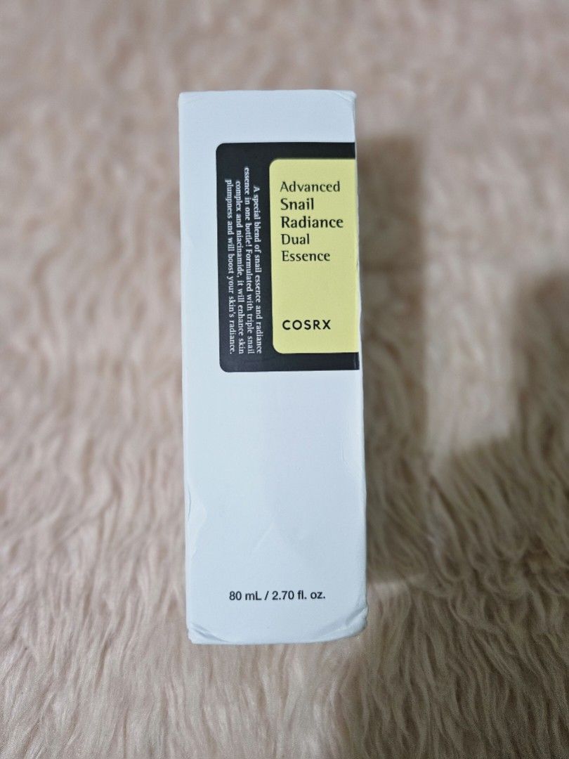 Cosrx Snail Radiance Dual Essence (Category: Face Care) located in Bulacan. Submitted by swiftstar_0e3547 (Listing ID 1464940932, Image 1). Description: .
