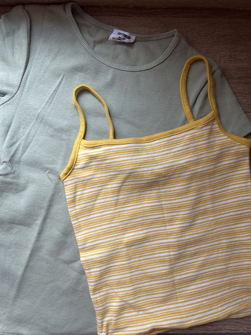 Cotton On Bundle Tops (Category: Shirts) located in Pasay City. Submitted by jks.ells (Listing ID 1464778829, Image 1). Description: - both are used once lang :) - fits xs to small - rfs: decluttering .
