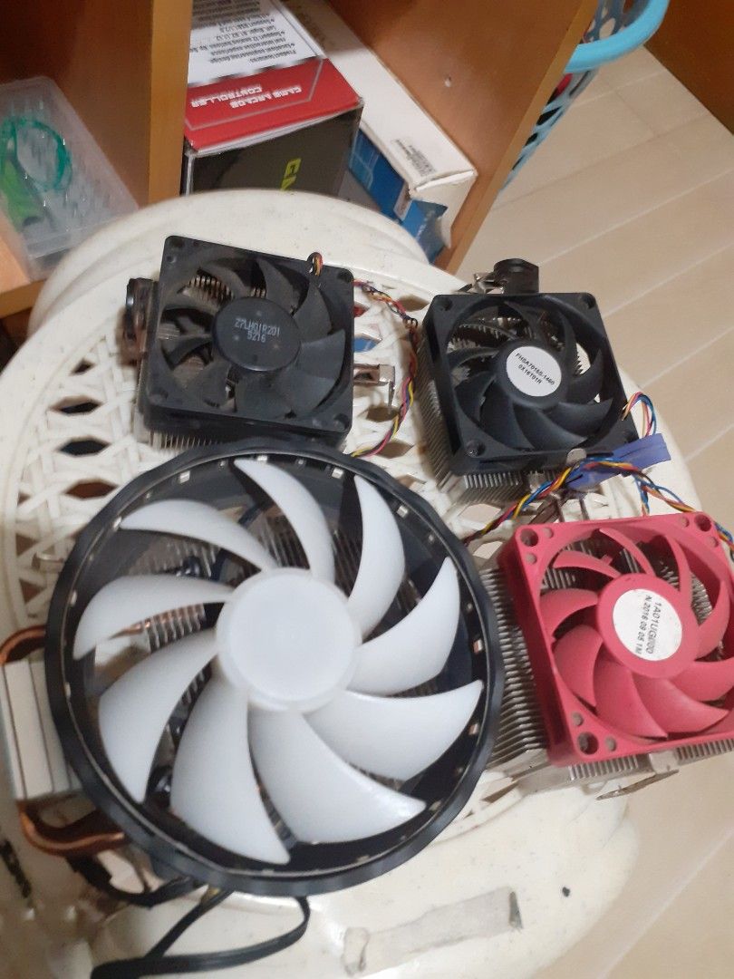 CpU stock Cooler (Category: Computer Parts) located in Lipa City. Submitted by newriver_a7c3ea (Listing ID 1464968387, Image 1). Description: Cpu Stock Cooler Still Working 250 each Msg.na lang sa me need.