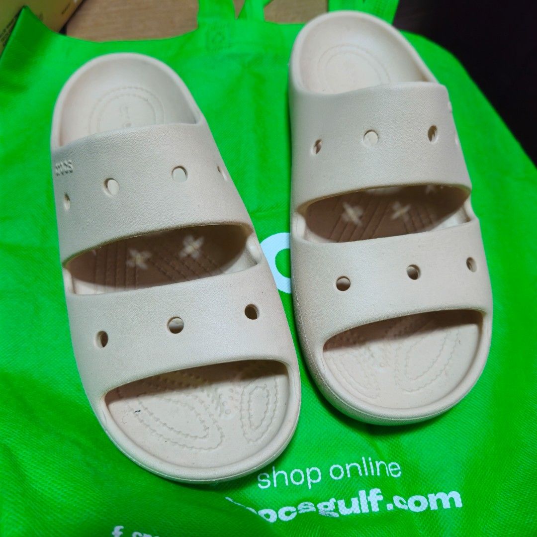 Crocs Classic Sandal V2 in a neutral bone (Category: Heels) located in Digos. Submitted by marianfinds (Listing ID 1464804035, Image 1). Description: size:m5 w9 Authentic/preloved item. Actual photos posted. Please check all photos and details carefully before purchasing. ●Color may vary due to lighting Walk in buyers are always welcome!✨️ 📍Location: Lim extension,Digos City Davao Del Sur,beside the camilian sister's reffered to as GREEN BOUTIQU