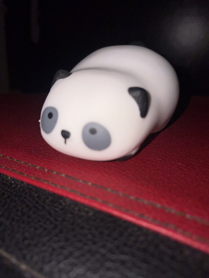 Crunchy Squishy Panda Toy Stress Relief (Category: Designer & Blind Box Toys) located in Manila. Submitted by hii678 (Listing ID 1464864914, Image 1). Description: - Item: Squishy Panda Toy - Color: Black and White - Size: Small, palm-sized - Feature: Soft, slow-rising, cute paw prints on the bottom - Condition: Clean, no tears or major marks - Use: Great for stress relief, desk companion, or room decor.