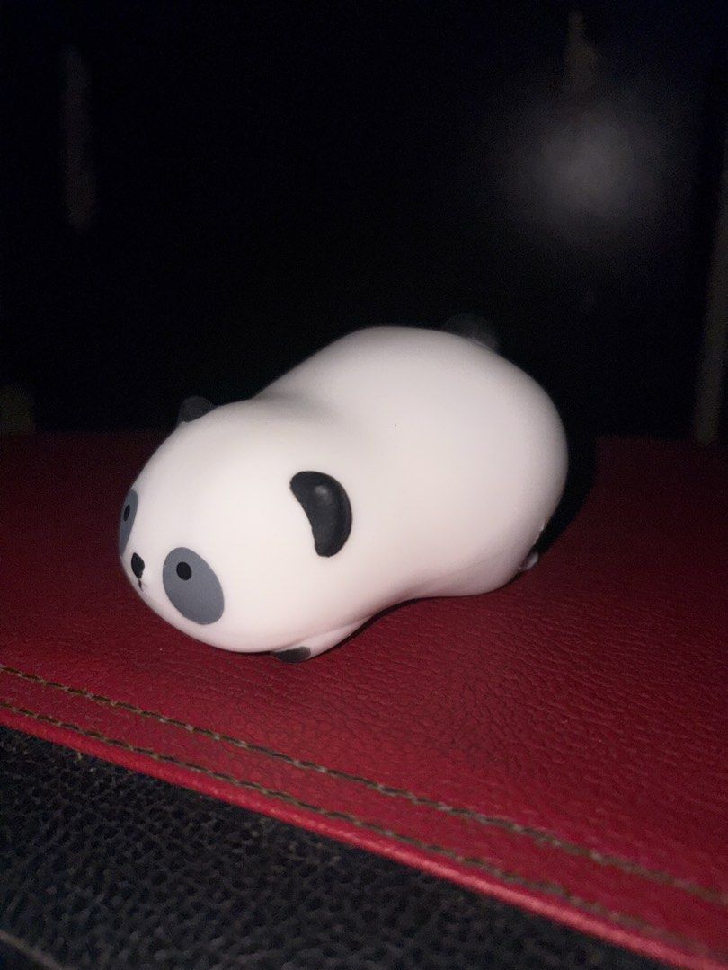 Crunchy Squishy Panda Toy Stress Relief (Category: Designer & Blind Box Toys) located in Manila. Submitted by hii678 (Listing ID 1464864914, Image 3). Description: - Item: Squishy Panda Toy - Color: Black and White - Size: Small, palm-sized - Feature: Soft, slow-rising, cute paw prints on the bottom - Condition: Clean, no tears or major marks - Use: Great for stress relief, desk companion, or room decor.
