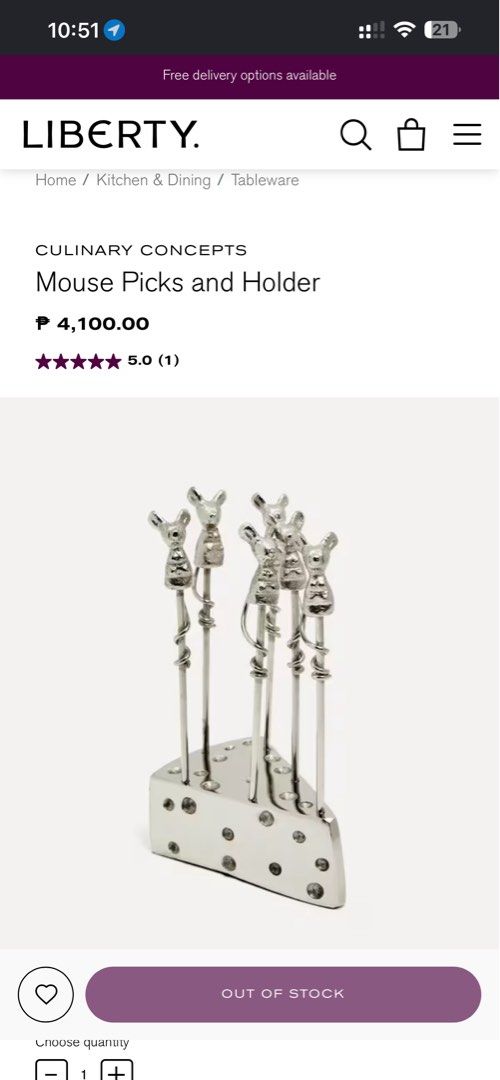Culinary Concepts Mouse Picks and Holder Cheese Stand Only (Category: Vintage Collectibles) located in Bacoor. Submitted by faith.hope.love28 (Listing ID 1464786810, Image 2). Description: - Authentic Culinary Concepts cheese wedge holder base - Note: Replacement base ONLY (mouse picks not included) - Crafted from durable, heavy-tone silver metal - Sturdy design sits flat on any table - Perfect replacement part if you lost your original stand.