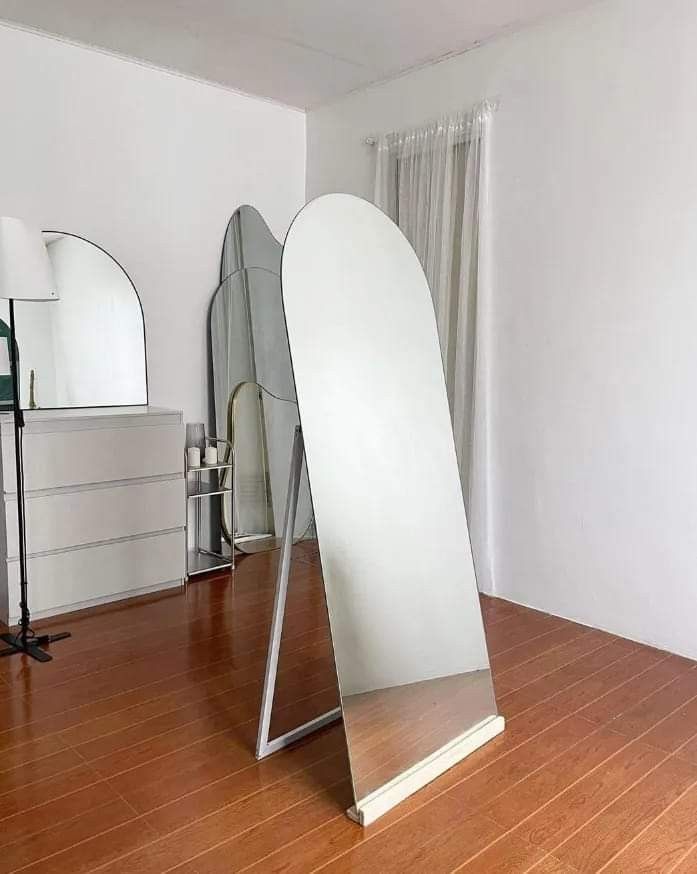 Custom made Mirror (Category: Bathroom & Kitchen Fixtures) located in Manila. Submitted by jhoncustommirror (Listing ID 1464856851, Image 3). Description: CUSTOM-MADE MIRROR May sariling design at sukat na gusto? Kami na ang gagawa! 🪞 ✔️ Custom size & shape ✔️ Premium mirror glass ✔️ Available with or without backlight ✔️ Perfect for bedroom, bathroom, salon, vanity & business spaces ✔️ 👲Installation available around Metro Manila 📩 Message us 