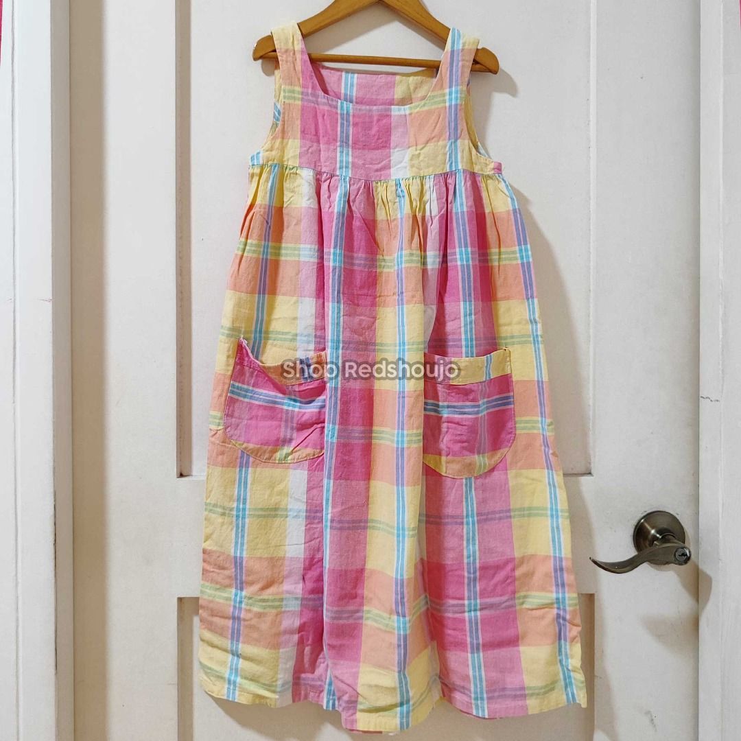 Custom Made Pink Plaid Dress (Category: Babies & Kids Fashion) located in Mandaluyong City. Submitted by itsmeredshoujo (Listing ID 1464947561, Image 1). Description: Custom Made Pink Plaid Dress Still in good Condition (VGUC) Fits 7-9 Yrs old (Slim) - We only Have 1 Stock Per Item - This Is Prelove Clothes So Please Manage Your Expectations - All Items Are In Good Condition Unless Stated - Other Details Are Indicated On Photos - MOP - Gcash/Maya
