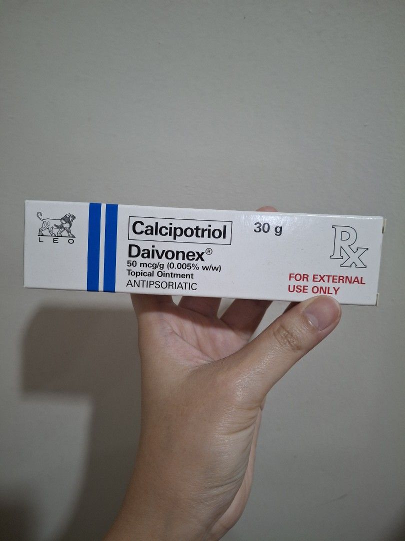 Daivonex Calcipotriol Topical Ointment 30g (Category: Body Care) located in Quezon City. Submitted by olx.jodi (Listing ID 1464809779, Image 1). Description: 95% full bought at watsons sm the block for scalp psoriasis original price is 1800php.