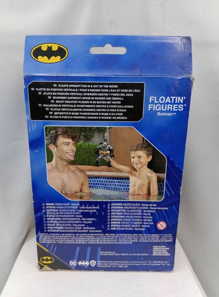 DC Batman Floatin Figures Swimways Action Figure (Category: Action & Battle Toys) located in Quezon City. Submitted by ToyzzKoleksyon (Listing ID 1464851356, Image 2). Description: Authentic/Branded. -Price: 500 -Condition: AS IS. Unopened Box. OLD STOCK. -Issue: DAMAGE BOX -What you see is what you get. -Please check photos for issues. -Location: Quezon City b#77.
