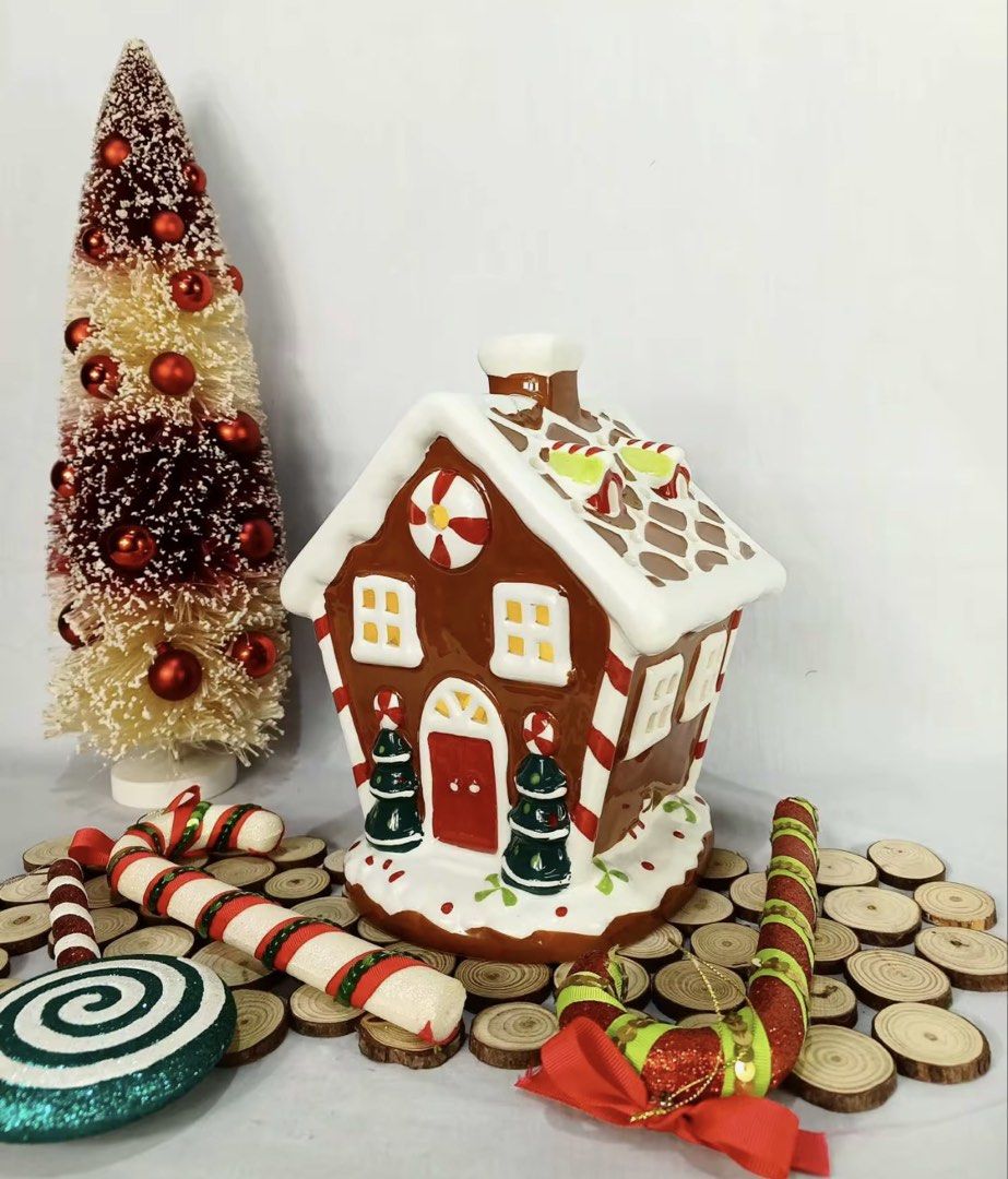 Decorative and Lighted Ceramic Gingerbread House (Category: Other Home Decor) located in Quezon City. Submitted by thequaintshop (Listing ID 1464892666, Image 2). Description: .