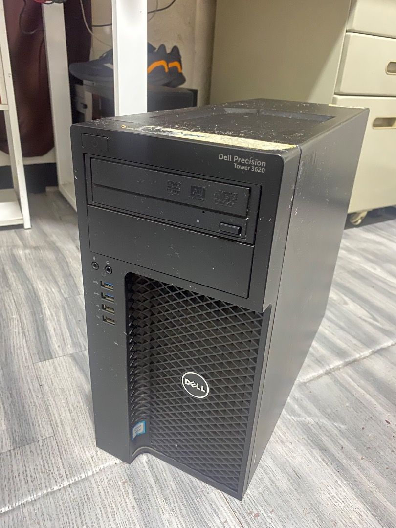 Dell Precision Tower - System unit (Category: Desktops) located in Quezon City. Submitted by quickstorm_61200b (Listing ID 1464833170, Image 1). Description: Model: Dell Precision Tower 3620 Processor (CPU): Intel Xeon E3-1200 v5 Series (Enterprise-grade processor built for stability and intensive multi-threaded workloads) Memory (RAM): 16GB DDR4 (Smooth multitasking and stable performance under heavy project loads) Graphics Card (GPU): NVIDIA Qu