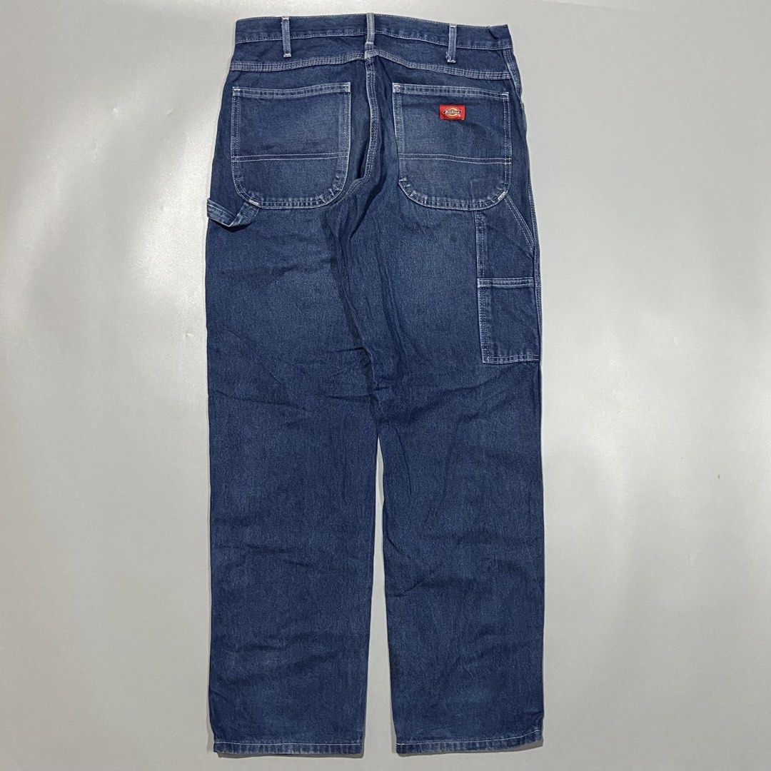 Dickies Denim Carpenter Pants (Category: Jeans) located in Cebu City. Submitted by johngregmoldez03 (Listing ID 1464774540, Image 1). Description: Dickies Denim Carpenter Pants Size: 32x32 on tag Dimension: 34 Waist / 13 Thigh / 42.5 Length / 9 Leg Open Color Rate: 9.5/10 Excellent Condition - Need Wash Pm📩.