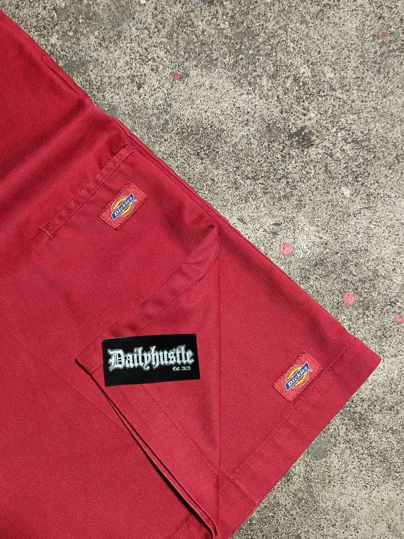 Dickies red dpatch jorts rare (Category: Shorts) located in San Antonio. Submitted by dailyhustle_stwr (Listing ID 1464927676, Image 2). Description: DICKIES RED DPATCH JORTS GOOD CONDITION CRISPY COLORATE 9/10 ISSUE MINIMAL DOT WAIST 34 LENGTH 24.5 THIGH 14 HEM 13 DM IF YOU INTERESTED📥.