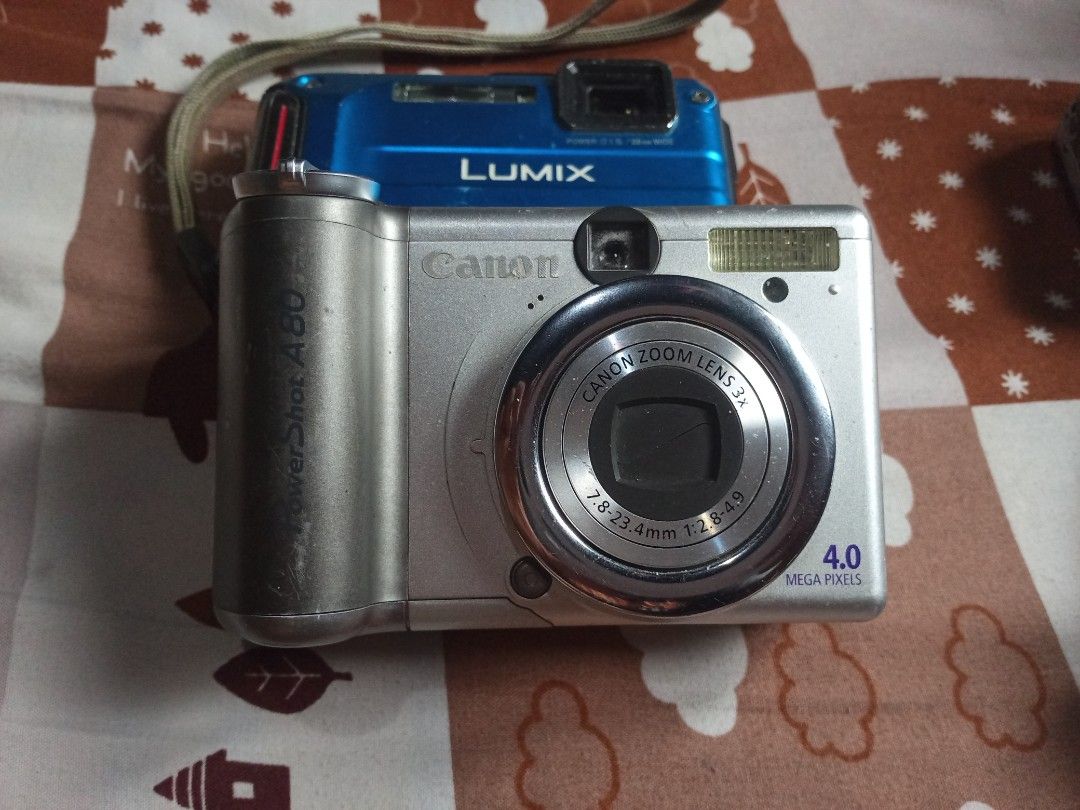 Digital Cameras Bundle (Category: Cameras) located in Minglanilla. Submitted by keith_digicams (Listing ID 1464813685, Image 3). Description: WORKING AND FOR PARTS DIGITAL CAMERAS price range 500-1500 Canon A80 - Working Lumix silver - Working Sony tx1 - For parts sony silver - Working Lumix blue - Working Nikon - Lens error for meet ups anywhere sa cebu or jnt/maxim .