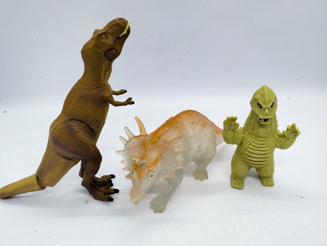 Dinosaur Toy Set (8pcs) (Category: Kids Toys) located in Baguio. Submitted by toys_of_yesteryear (Listing ID 1464934587, Image 2). Description: LOCATION: Baguio City PRICE: posted + sf. Fix price DESCRIPTION: 👉 Mix sizes dinosaur set (8pcs) CONDITION: 👉 Used. 👉 Item description is subjective so buyers are encouraged to rely on their judgement based on the pictures posted before buying. Actual photos posted. 👉 SOLD AS IS, what you see is what 