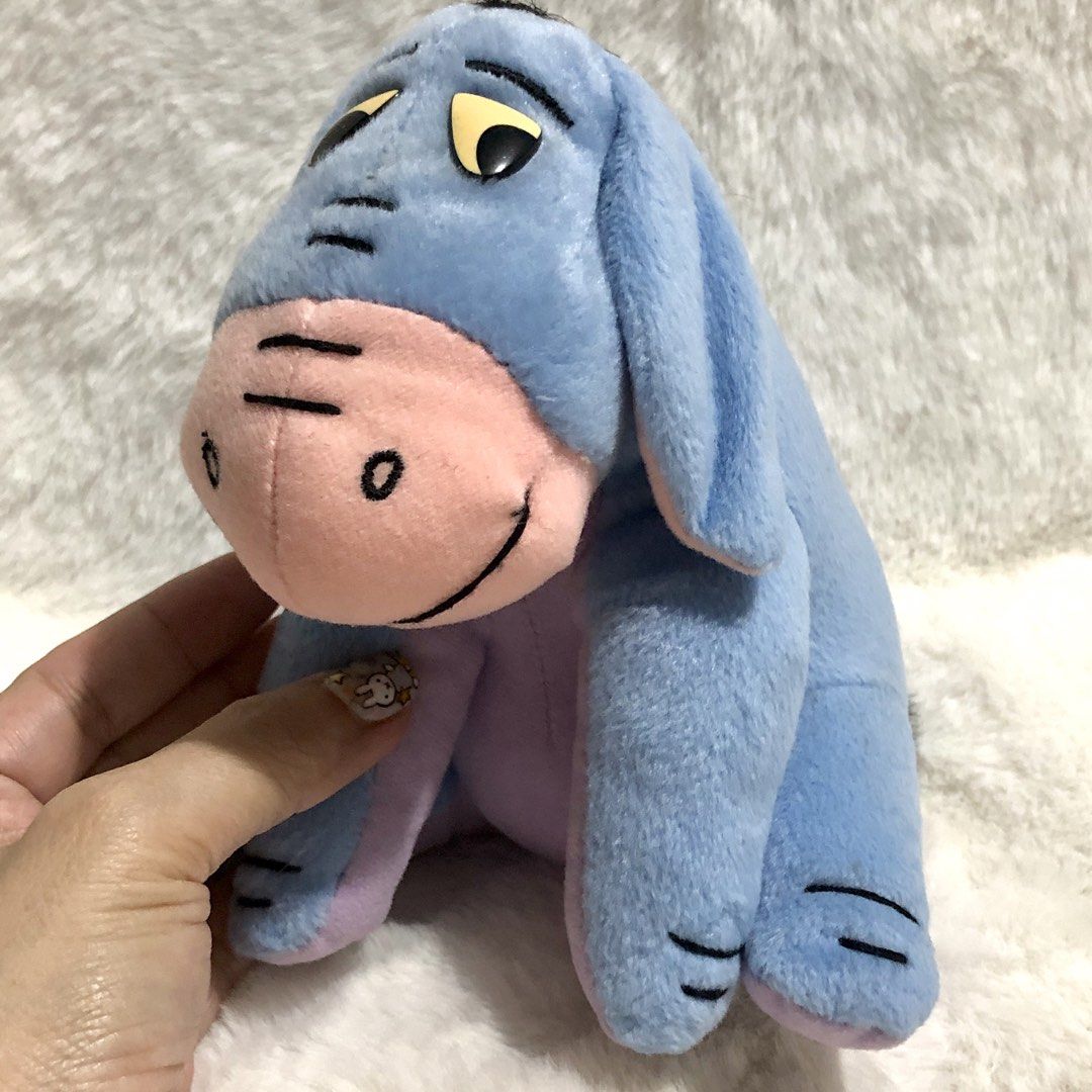 Disney Winnie the Pooh Eeyore Plush (Category: Infant Playtime) located in Quezon City. Submitted by kitsune.treasures (Listing ID 1464926098, Image 1). Description: *First to pay policy! *1 day reservation only. Failure to pay on time, auto cancel. 📍Quezon City * MOD: J&T | Lalamove * MOP: GCASH | BPI 📦ON HAND AND READY TO SHIP! CONDITION: WHAT YOU SEE IS WHAT YOU GET. Dimensions: Kindly check the photos for the actual measurements. Please che