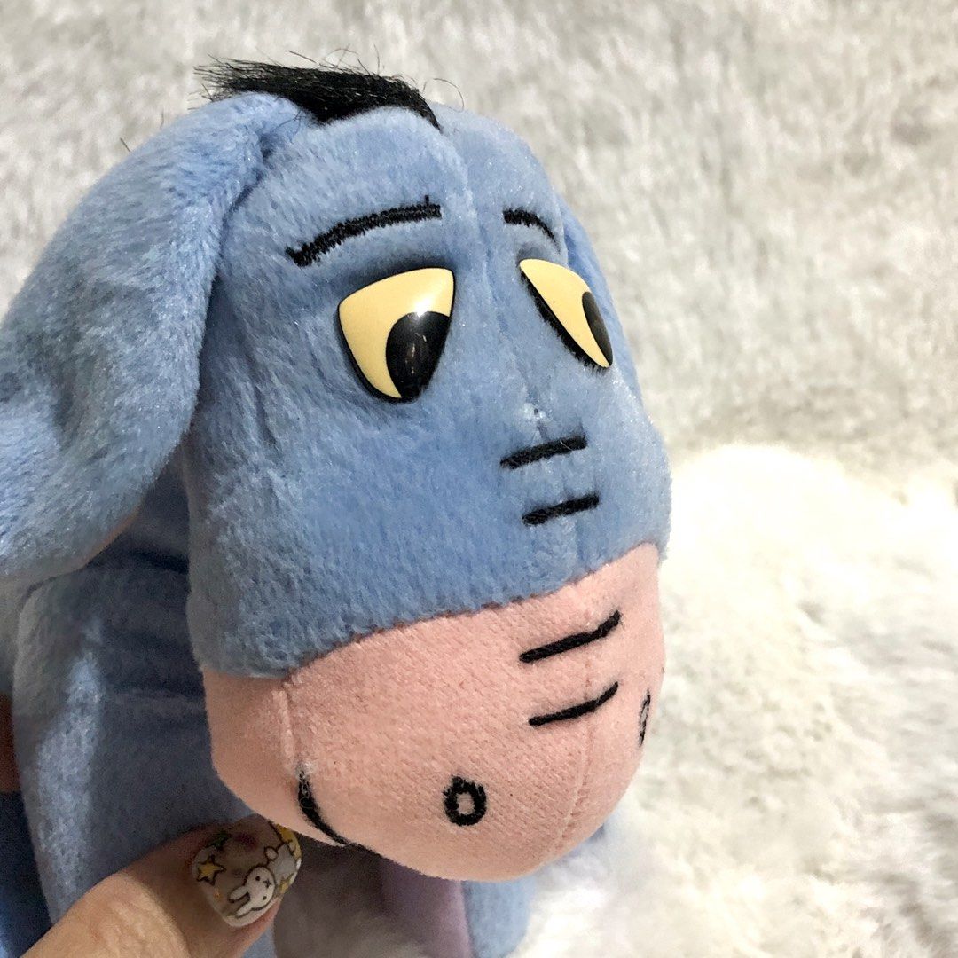 Disney Winnie the Pooh Eeyore Plush (Category: Infant Playtime) located in Quezon City. Submitted by kitsune.treasures (Listing ID 1464926098, Image 2). Description: *First to pay policy! *1 day reservation only. Failure to pay on time, auto cancel. 📍Quezon City * MOD: J&T | Lalamove * MOP: GCASH | BPI 📦ON HAND AND READY TO SHIP! CONDITION: WHAT YOU SEE IS WHAT YOU GET. Dimensions: Kindly check the photos for the actual measurements. Please che