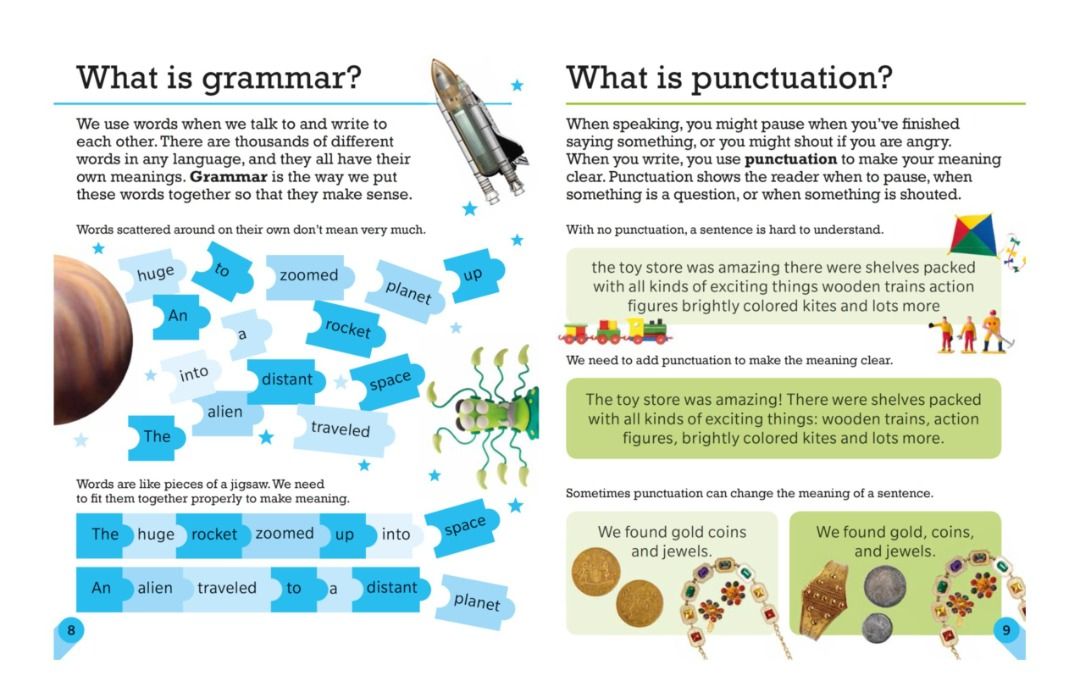 DK Visual Guide to Grammar and Punctuation 英文文法書, 興趣與生活, 書本 & 文具, 教科書 ...