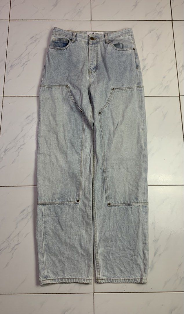 Dknee carpenter pants (Category: Jeans) located in Davao. Submitted by frnzy05 (Listing ID 1464831150, Image 1). Description: Dknee carpenter pants Size - XS Waist - 27 to 28 Thigh - Length - 43 Leg Opening - 7.5 Issues - none Condition - Very good 349 + sf.