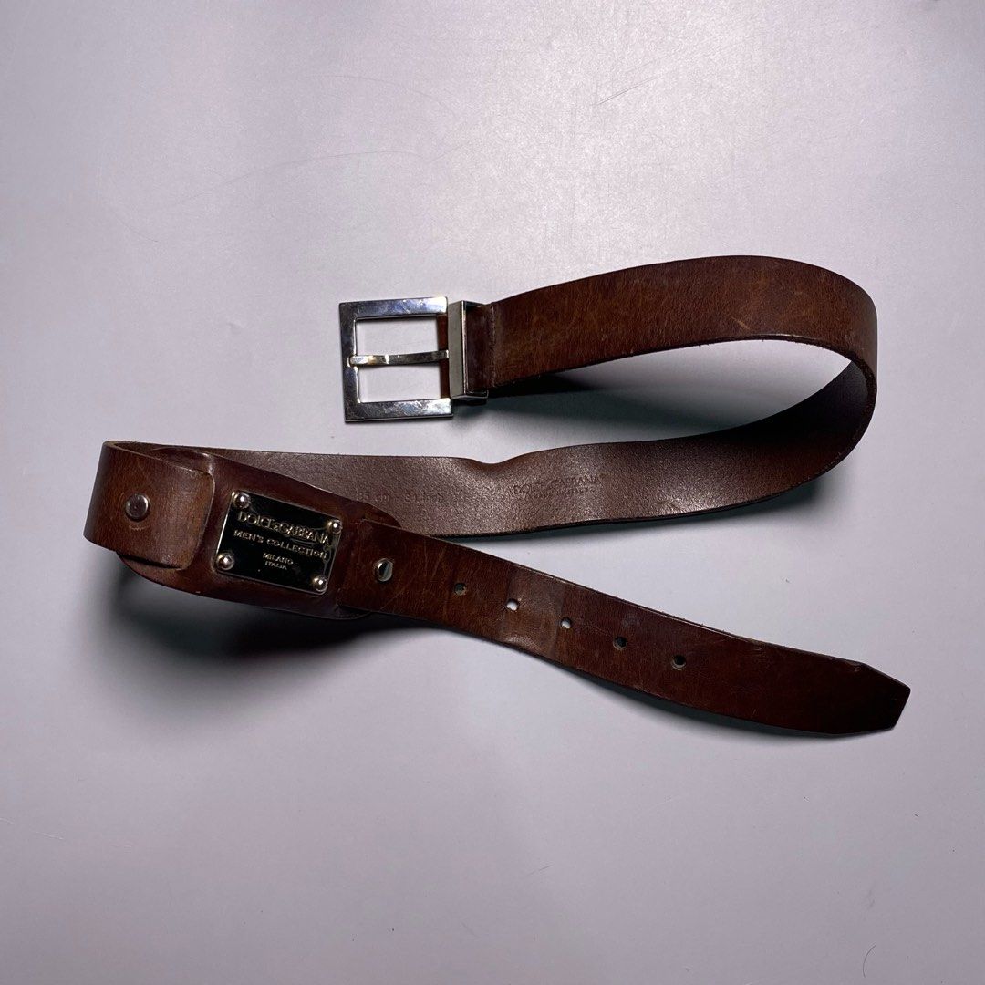 Dolce & Gabbana Leather Belt (Category: Luxury Accessories) located in Bacolod City. Submitted by quiarakazelxx (Listing ID 1464779885, Image 2). Description: Length: 39.5 Waist: 31-36 Flaws: Sign of used Pm to purchase📩.