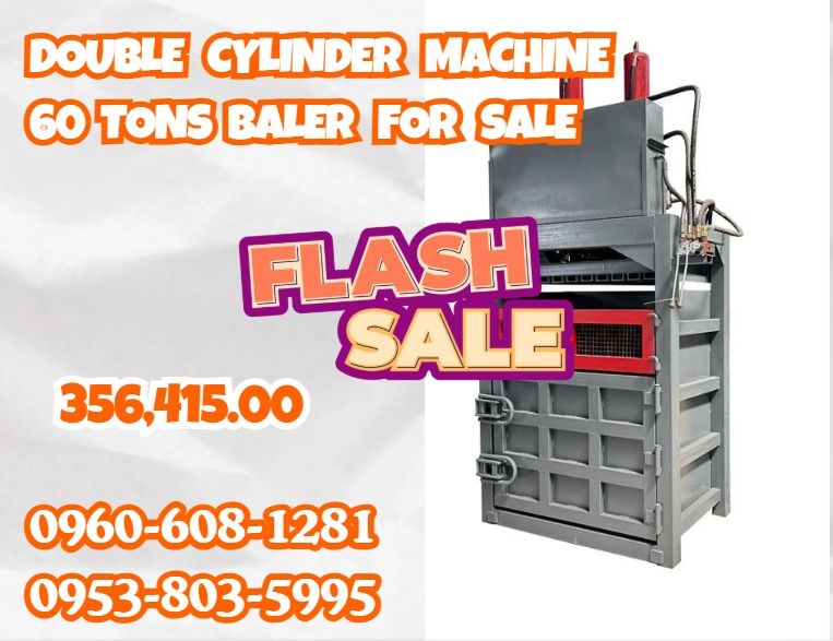 DOUBLE CYLINDER machine 60 tons baler for sale (Category: Everything Else Others) located in Caloocan City. Submitted by 09945233960 (Listing ID 1464781346, Image 1). Description: ●ELECTRIC MACHINE: 18.5KW ●OIL CYLINDER: 160*2 ●OIL PUMP: 563 ●DIMENSION: 1600*2150*3100 ●PACKING SIZE: 1200*800*1000 ●Cartons = 300kgs ●Plastic bottle = 150kgs .