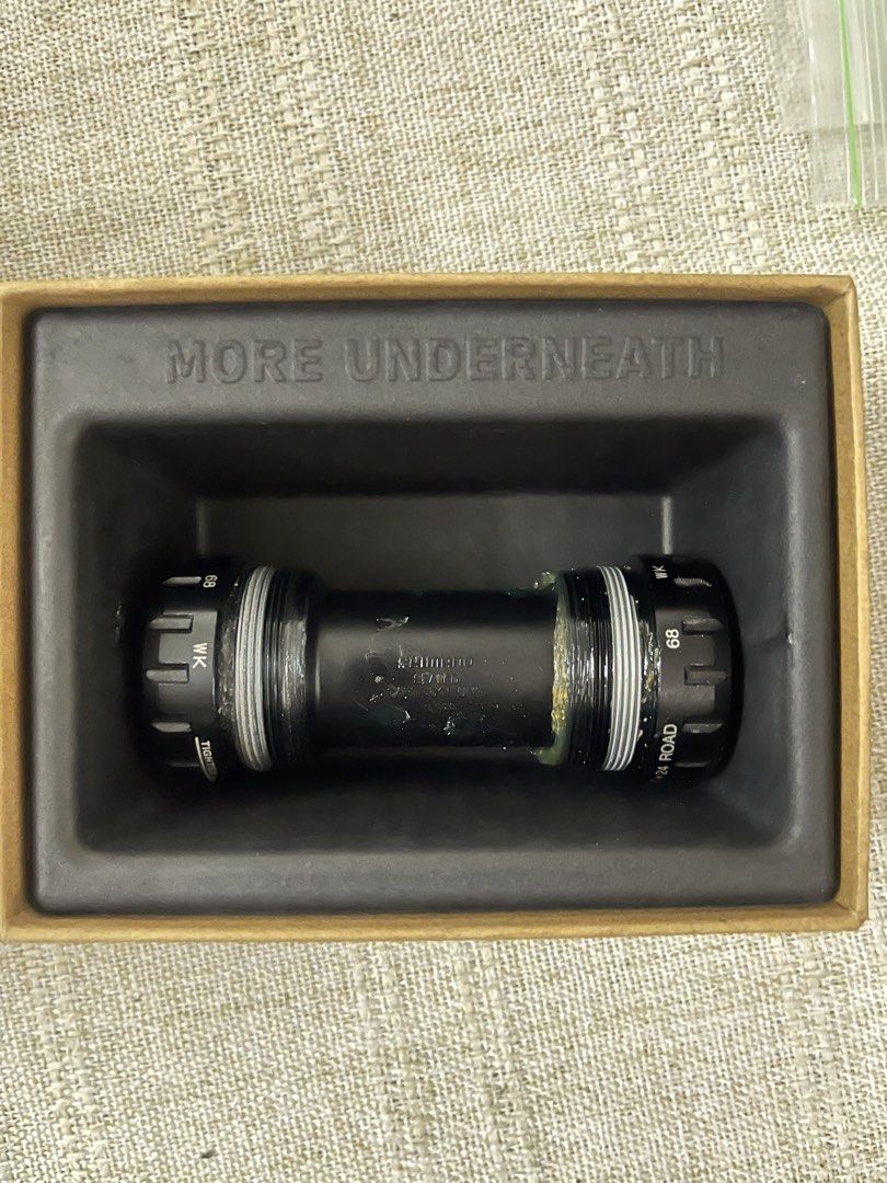 Shimano Dura-Ace Bottom Bracket (Category: Bicycles) located in Mandaluyong City. Submitted by philippeq (Listing ID 1464879154, Image 1). Description: BB-R9100 68mm BSA Threaded Installed on built bike. Never used. Replaced BB..