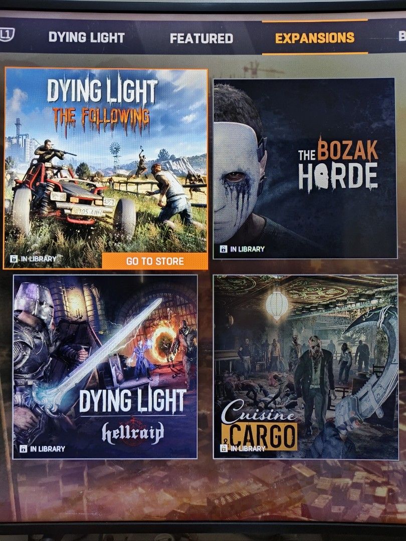 Dying Light The Following Enhanced Edition PS4 Game (Category: PlayStation) located in Cavite. Submitted by munting_aklatan_ph (Listing ID 1464793576, Image 2). Description: 🧟‍♂️🔥 DYING LIGHT: THE FOLLOWING — ENHANCED EDITION 🔥🧟‍♂️ 🎮 PS4 | Region 3 🏷️ ₱850 — Slightly Negotiable One of the best zombie survival games of the PS4 generation — and this Enhanced Edition still holds up beautifully, especially when played on PS5! Selling my persona