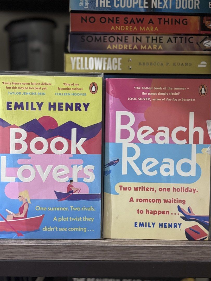 Emily Henry Bundle (Category: Storybooks) located in Marikina City. Submitted by visionfinds (Listing ID 1463896868, Image 1). Description: All for 890 pesos💙 slightly nego Beach Read & Book Lovers by Emily Henry + FREE✨ In a Holidaze by Christina Lauren dm for more info🥰 Location: Marikina City MOD: J&T / Lalamove.