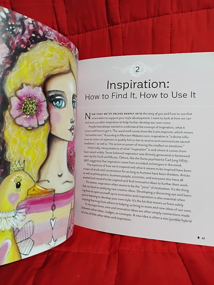 Ever After Art Book by Tamara Laporte (Category: Storybooks) located in Manila. Submitted by krishna_ayanami (Listing ID 1464915185, Image 2). Description: - Fairy tale-inspired mixed-media art guide - Great for developing your personal artistic style - Includes lessons on Alice in Wonderland, Little Red Riding Hood, Bambi, and more - Filled with colorful illustrations and step-by-step instructions - Paperback format.