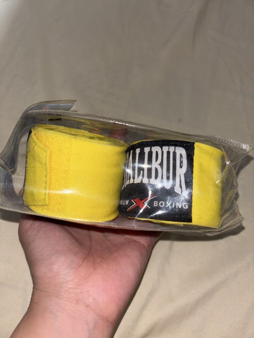 Excalibur Boxing Handwraps (Category: Other Sports Equipment and Supplies) located in Manila. Submitted by ivscurated (Listing ID 1464909931, Image 3). Description: Excalibur Boxing/Muay Thai Handwraps 🥊 Cotton elastic (5 meters) Had this one in black; breathable and nice quality. New and unused..