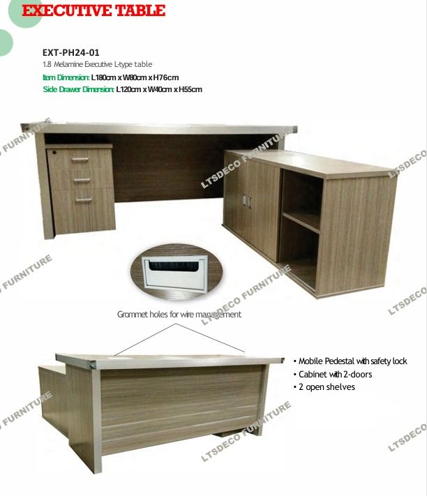 EXECUTIVE OFFICE TABLE OFFICE FURNITURE (Category: Office Furniture & Fixtures) located in Quezon City. Submitted by mendez-21l09 (Listing ID 1464851335, Image 1). Description: 📌Please note: Prices shown are for reference only 📌STARTING PRICE: ₱27,000 Actual price may vary depending on size, material, quantity, and specifications. LTSDECO Home and Office Furniture Trading MANUFACTURER • FABRICATOR • SUPPLIER 📲 V i b e r : +63 923 841 8065 HIGH