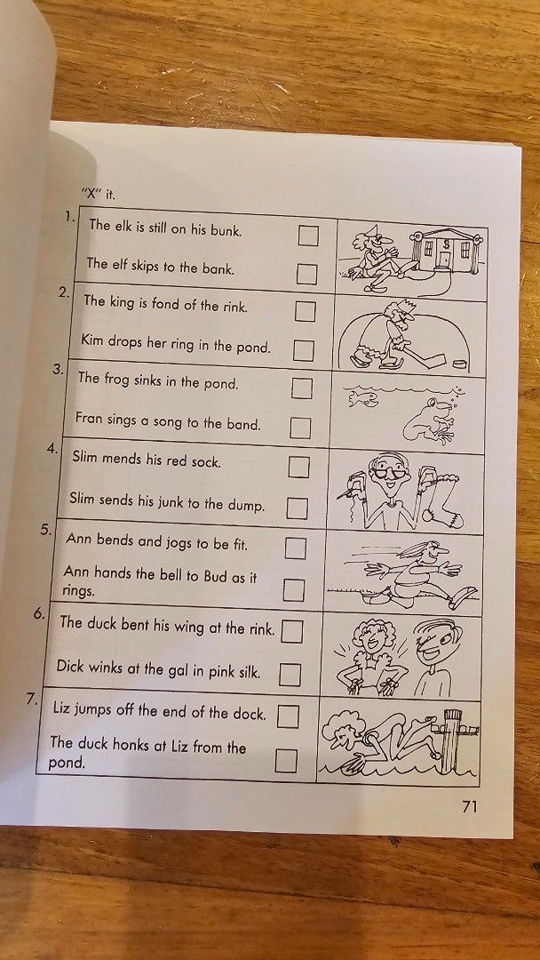Explode The Code 2 1/2 Phonics Workbook (xeroxed) (Category: Children's Books) located in Quezon. Submitted by cgmhe (Listing ID 1464968787, Image 2). Description: - Title: Explode The Code 2 1/2 - Authors: Nancy Hall and Rena Price - Publisher: Educators Publishing Service - Type: Phonics workbook for early readers - Condition: Clean pages with black and white illustrations - Activities: Reading exercises, picture matching, sentence sorting, and