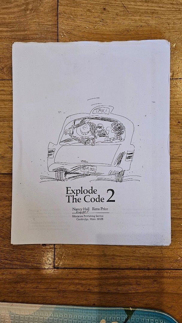 Explode The Code 2 Phonics Workbook ( xeroxed) (Category: Children's Books) located in Quezon. Submitted by cgmhe (Listing ID 1464968825, Image 1). Description: - Title: Phonics Workbook by Nancy Hall and Rena Price (Educators Publishing Service) - Focus: Reading skills, word-picture matching, spelling, and vocabulary - Activities: Word sorting and fill-in-the-blanks - Condition: Clean binding; contains some handwritten markings and practice dood