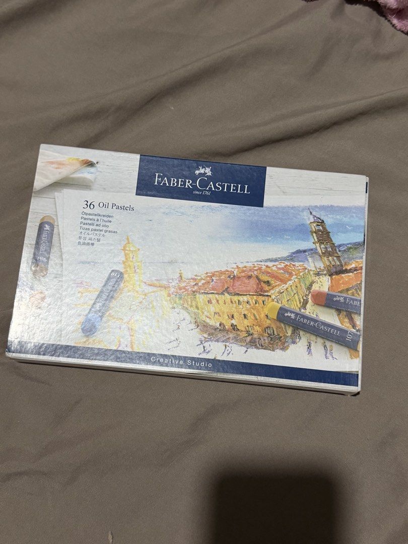 Faber-Castell 36 Oil Pastels Creative Studio (Category: Craft Supplies & Tools) located in Manila. Submitted by kimchimie (Listing ID 1464814560, Image 2). Description: - walang putol - rfs: hindi na nagagamit .