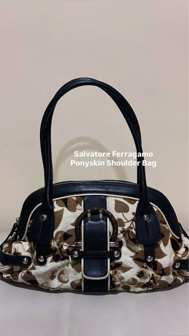 Ferragamo Ponyskin Shoulder Bag (Category: Purses & Pouches) located in Quezon City. Submitted by andyclave (Listing ID 1464863247, Image 1). Description: Authentic Ferragamo from Japan. Price slightly negotiable :) DM me for more pics..