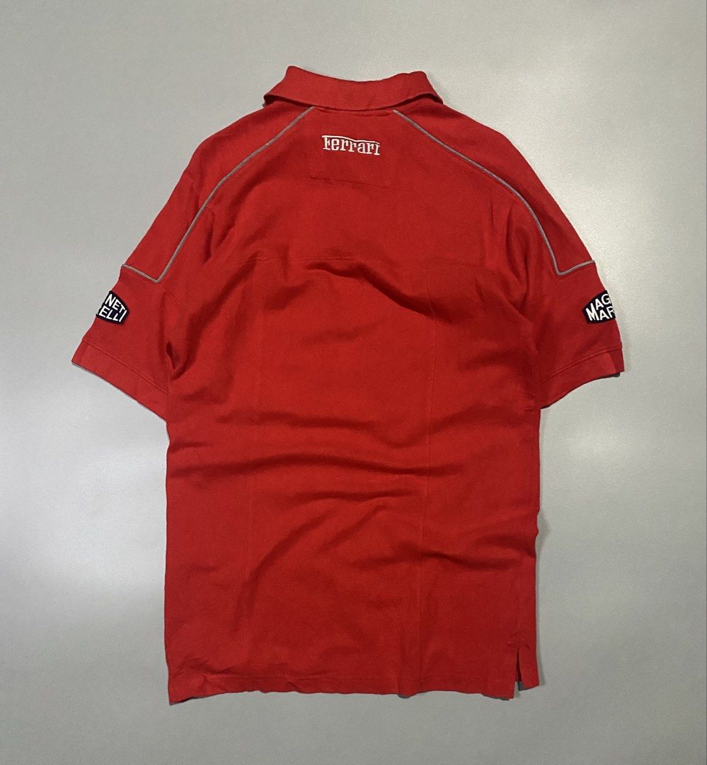 Ferrari Shell Racing Polo Shirts (Category: Tshirts & Polo Shirts ) located in Jamindan. Submitted by suecyyythrift (Listing ID 1464896802, Image 3). Description: Small on Tag 19 Width 29-30 Length Excellent to as new condition 9.8/10 Color rate No Flaws.