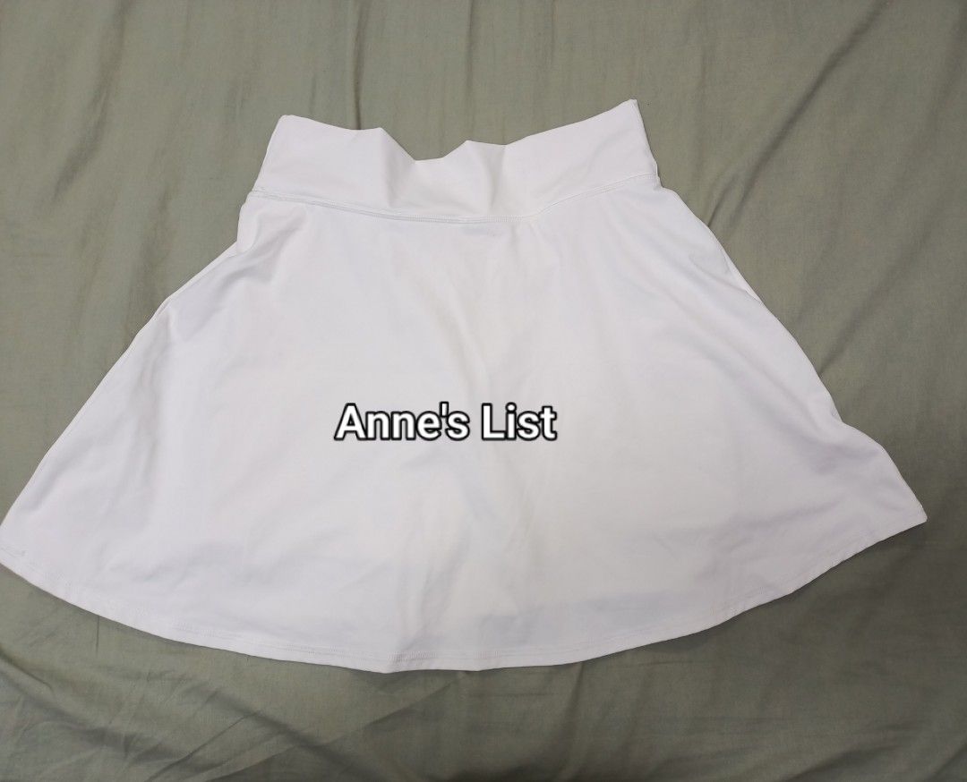 F&F Active White Cross Waist Skort (Category: Activewear) located in Santa Maria. Submitted by anne_s.list (Listing ID 1464840524, Image 3). Description: - Brand: F&F Active - Color: Bright White - Size: M (fits S to M comfortably) - Design: Trendy crossover high waist with built-in shorts - Material: Quick-dry and soft-touch fabric - Ideal for: Workouts, tennis, and casual daily wear RFS : Letting go of pieces I no longer use. #activewear #sport