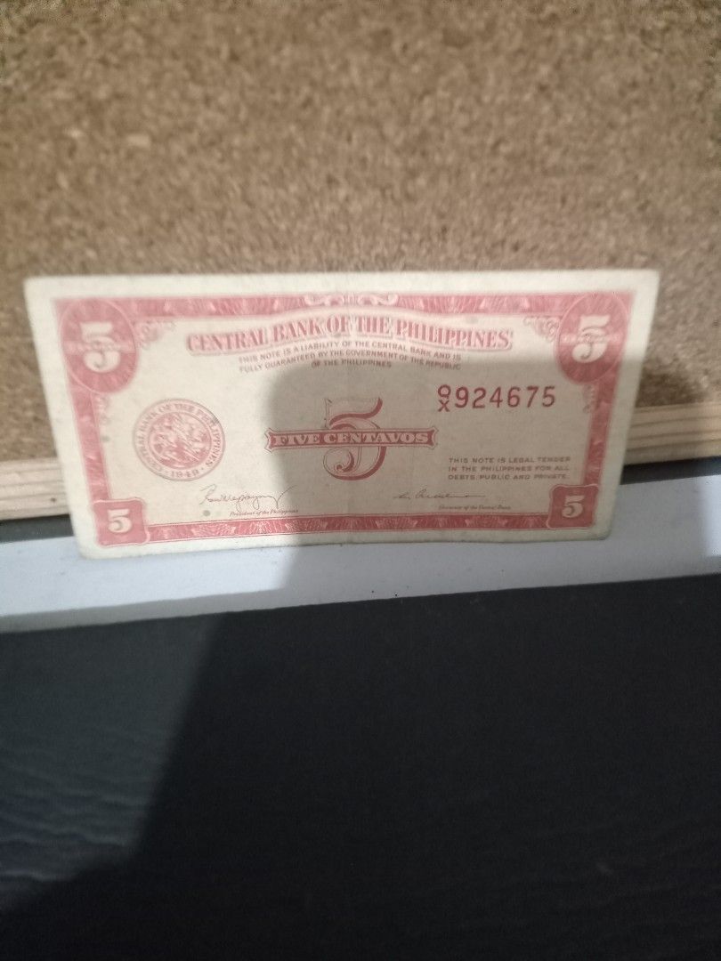 five centavo (Category: Currency) located in Makati City. Submitted by pardsroman (Listing ID 1464786999, Image 1). Description: .