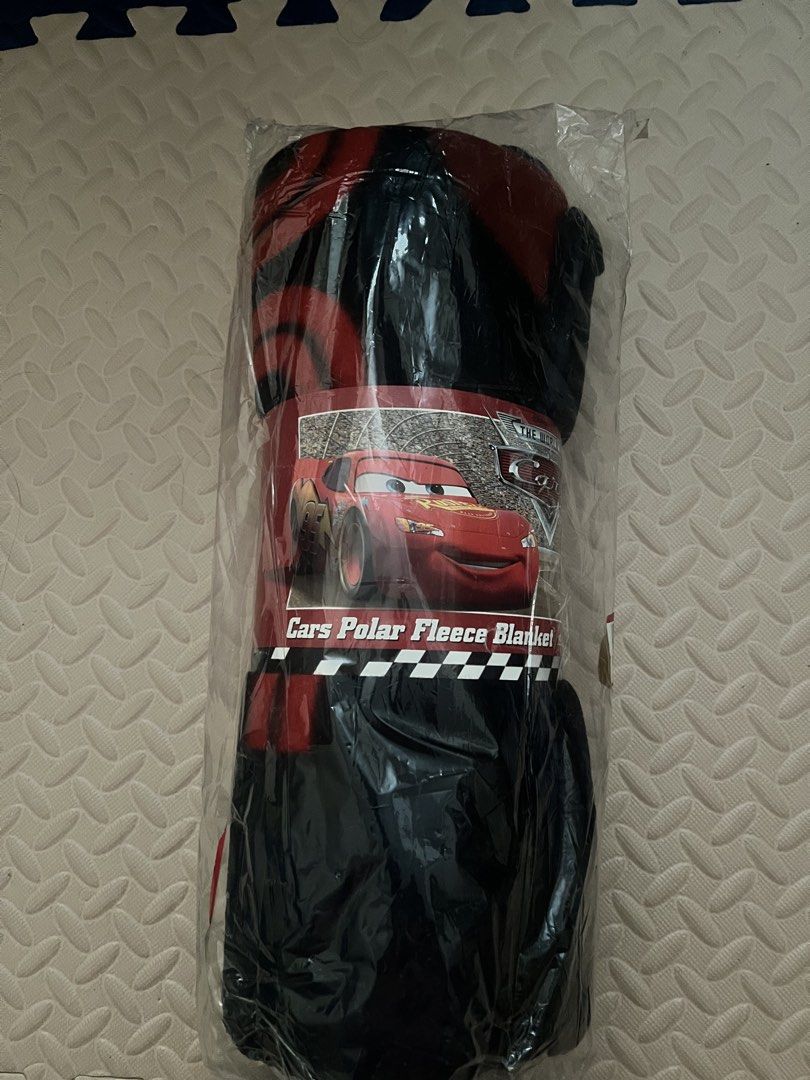 Fleece Blanket - Cars design (Category: Bedding & Towels) located in Calamba. Submitted by graaaciaaa (Listing ID 1464968675, Image 1). Description: Cars Polar Fleece Blanket Size: 152cm x 203cm Brand new (unopened) Design: Disney Cars.