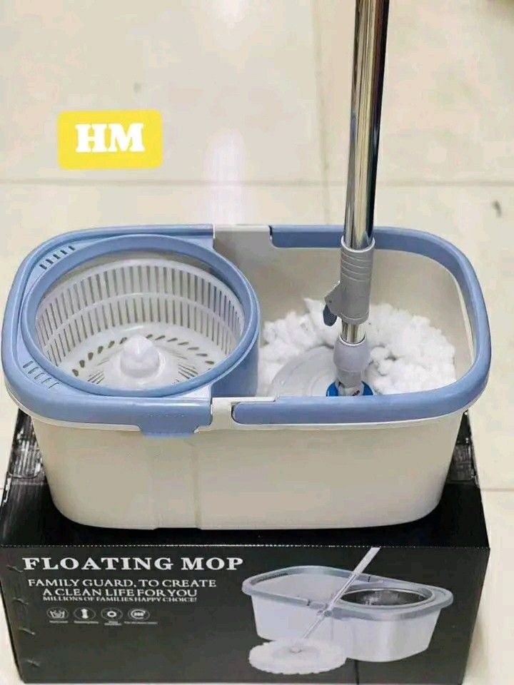 Plastic Mop-Floating Mop Spin Bucket and Mop Set (Category: Cleaning Tools & Supplies) located in Manila. Submitted by wisecat_f7c143 (Listing ID 1464777224, Image 2). Description: Floating Mop Spin Bucket and Mop Set *plastic mop* pm me COD via lalamove.