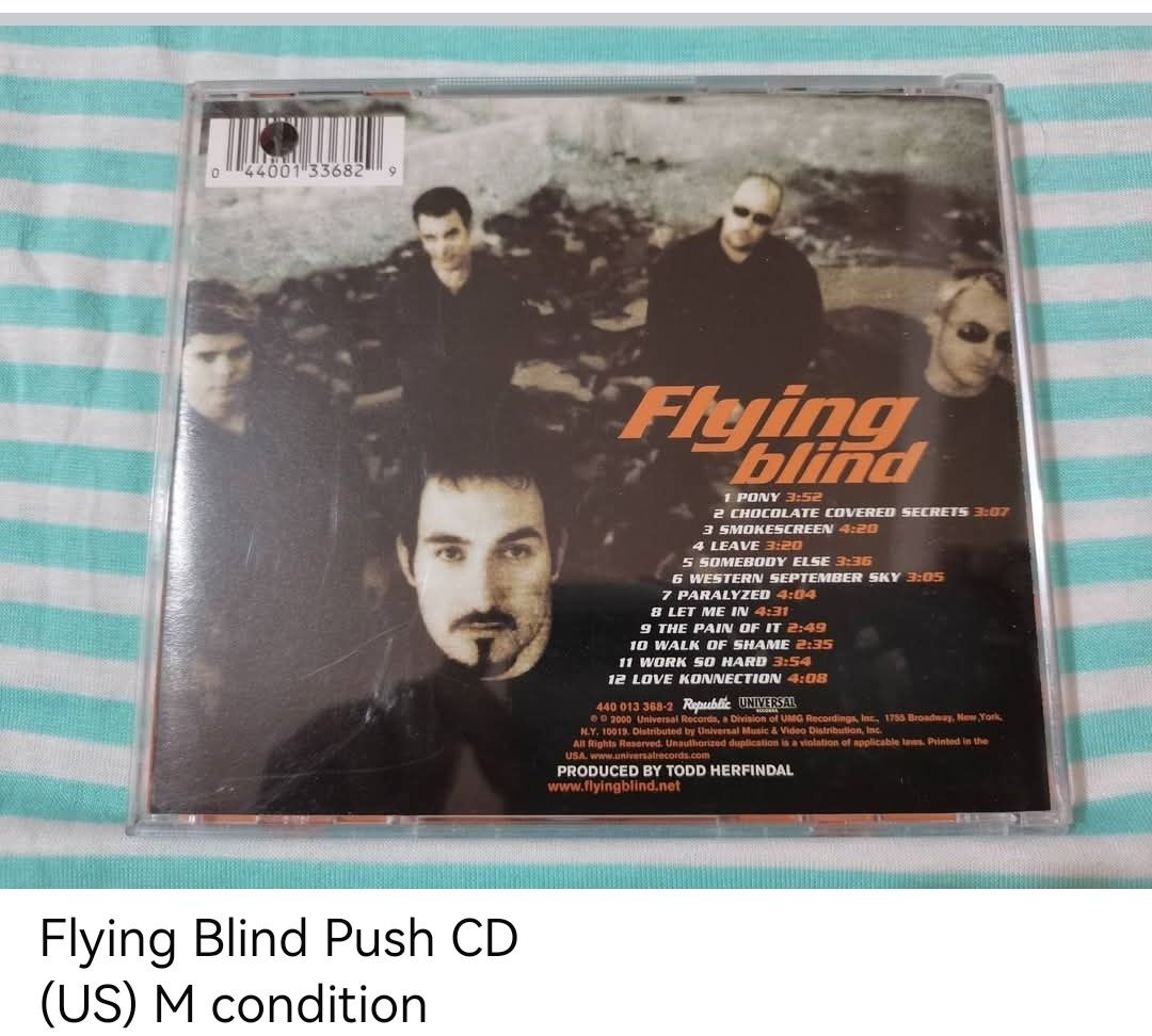 Flying Blind Push CD (unsealed) (Category: CDs & DVDs) located in Dangcagan. Submitted by cd_haven5 (Listing ID 1464820538, Image 2). Description: #FORSALE #FORSALE #FORSALE #Authentic #Legit #Original We only sell original items. All items posted are on hand. Please message me for availability of the item/s because the items are also posted on my other online stores. All items are imported unless stated PH. We also accept Pre-orders. Payment Met