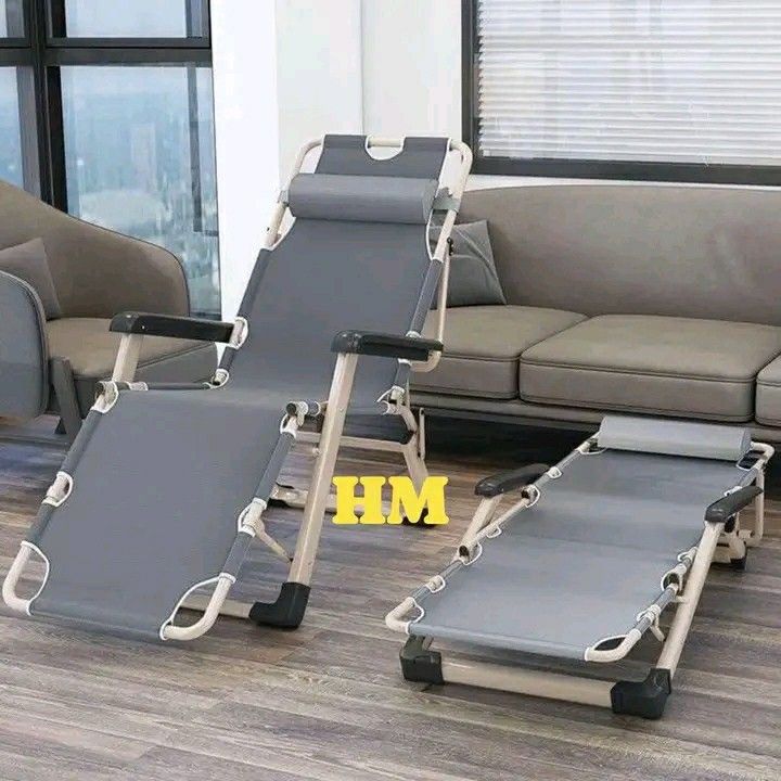 Foldable Reclining Lounge Chair with Headrest and Footstool (Category: Chairs) located in Manila. Submitted by wisecat_f7c143 (Listing ID 1464803430, Image 1). Description: AVAILABLE!!! Foldable Reclining Lounge Chair with Headrest and Footstool PM ME COD TRU LALAMOVE.