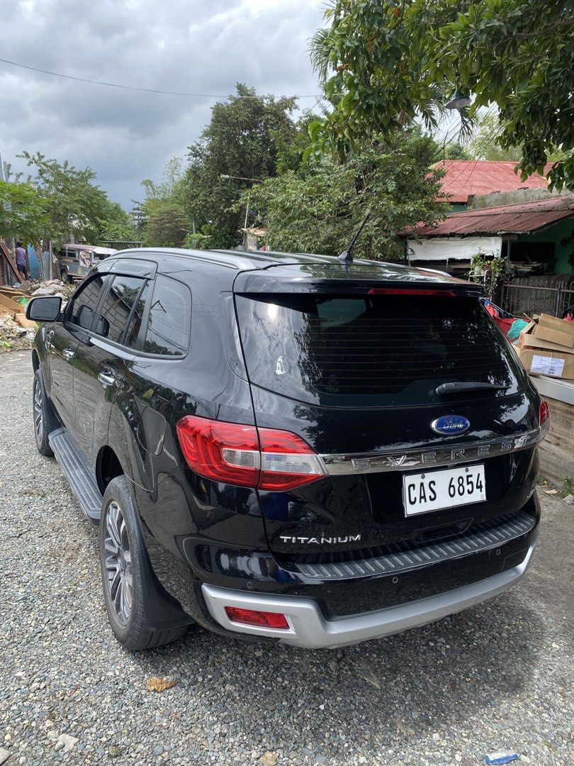 Ford Everest (Category: Used Cars) located in Manila. Submitted by triptothrift_ (Listing ID 1464794679, Image 2). Description: 2019 FORD EVEREST TITANIUM 4x4 Automatic transmission Push start 2019 Model Diesel engine 4x4 Comeplete original papers with 2 keys and manual booklet Original shiny paint Good running condition Good shifting Negotiable upon viewing, madali akong kausap 📍San Fernando, Pampanga Loc..